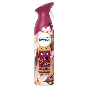 Febreze Luxe Air Freshener Odor Fighting Room Spray - Vanilla Suede Scent