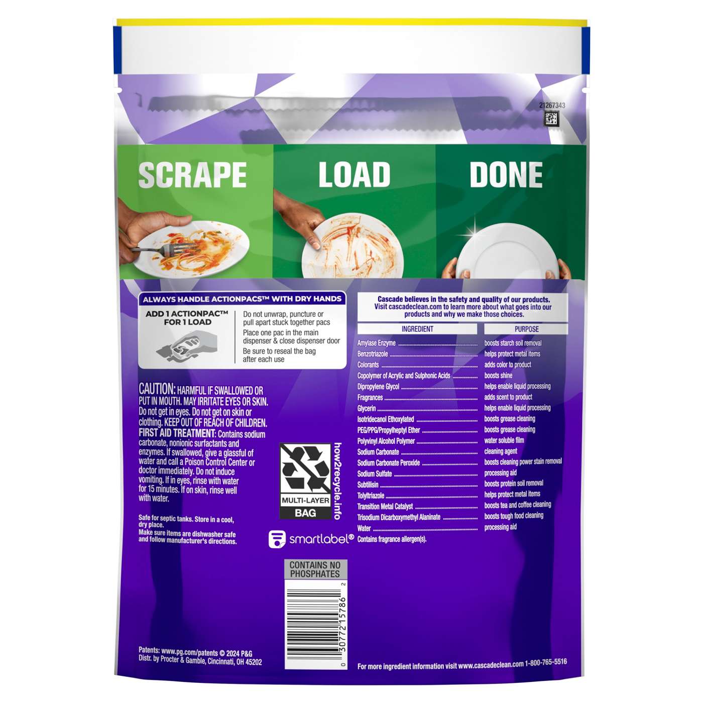 Cascade Platinum Plus Dishwasher Pods, Mountain Scent; image 7 of 9