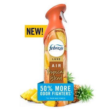 Febreze Luxe Air Freshener Odor Fighting Room Spray - Tropical Blend Scent