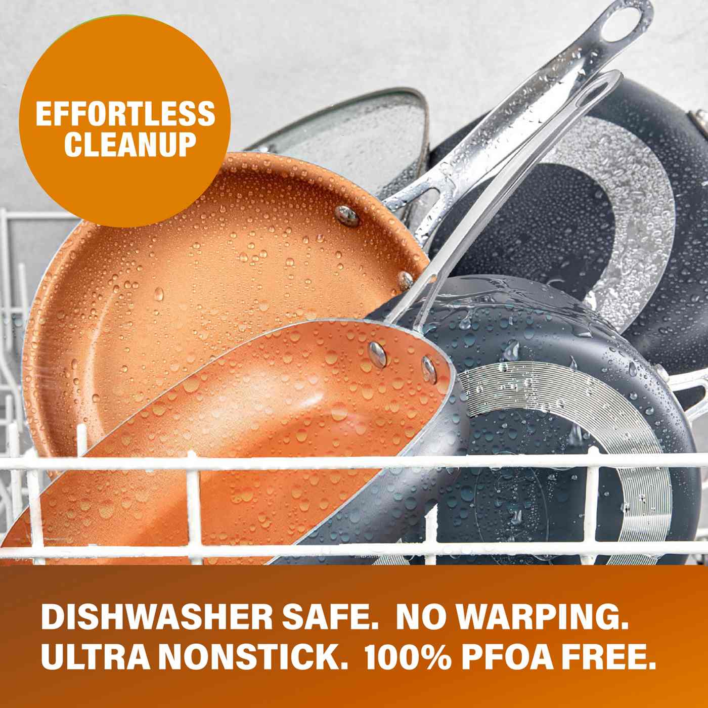 Gotham Steel Diamond Deep Square Fry Pan Set, 4 pc; image 9 of 10