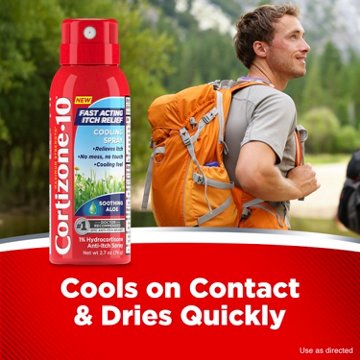 Cortizone Maximum Strength Fast Acting Anti-Itch Cooling Spray with Aloe