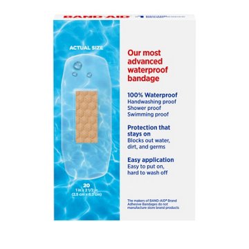 Band-Aid Waterproof Clear Bandages - Regular