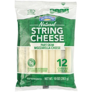 Hill Country Fare Mozzarella String Cheese, 10 oz
