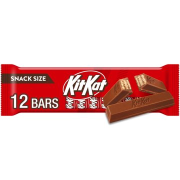 Kit Kat Milk Chocolate Wafer Snack Size Candy Bars, 12 pk