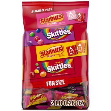 Skittles & Starburst Assorted Fun Size Candy - Jumbo Pack