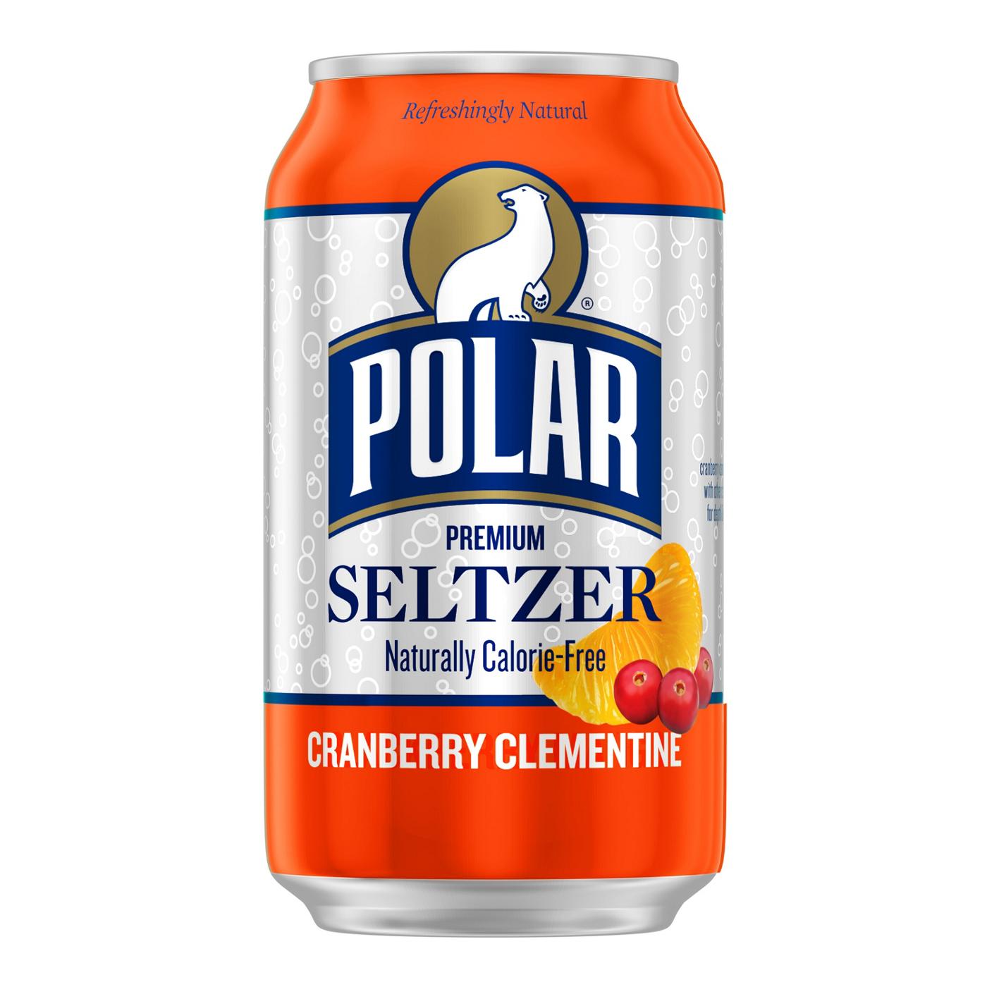 Polar Seltzer Water Cranberry Clementine 8 pk Cans; image 5 of 5