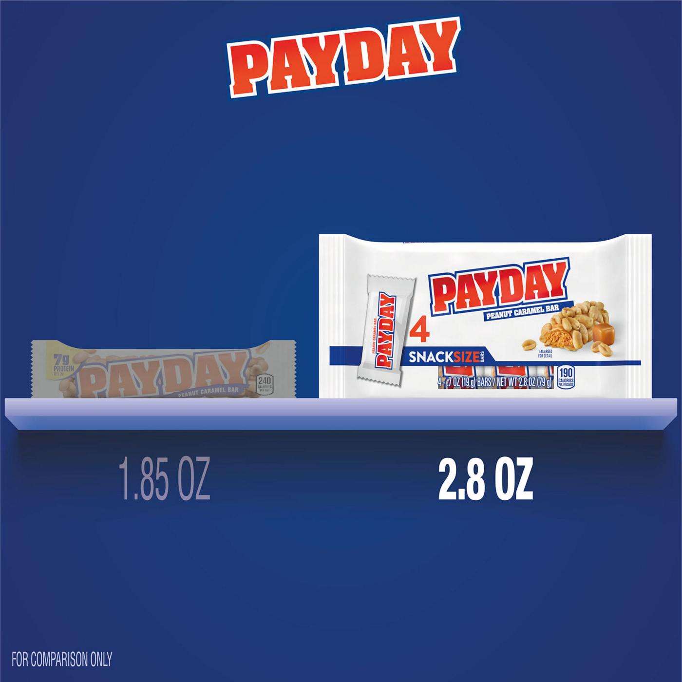 Payday Peanut Caramel Snack Size Candy Bars, 4 pk; image 4 of 7