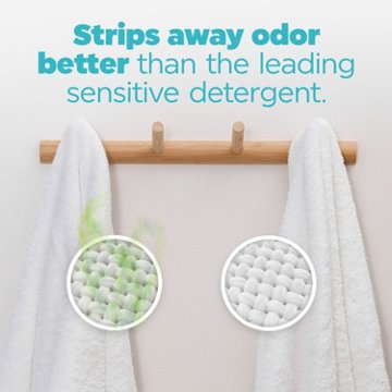 Tide PODS Free & Gentle Odor Refresh Hypoallergenic Laundry Detergent Packs - Unscented, 45 ct