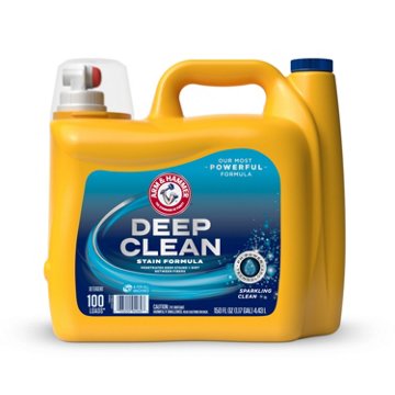 Arm & Hammer Deep Clean Sparkling Clean Laundry Detergent, 100 Load