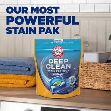Arm & Hammer Deep Clean Stain Formula Laundry Detergent Power Paks - Sparkling Clean
