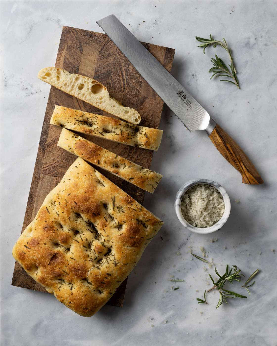 izzio Artisan Bakery Rosemary Garlic Focaccia; image 2 of 2