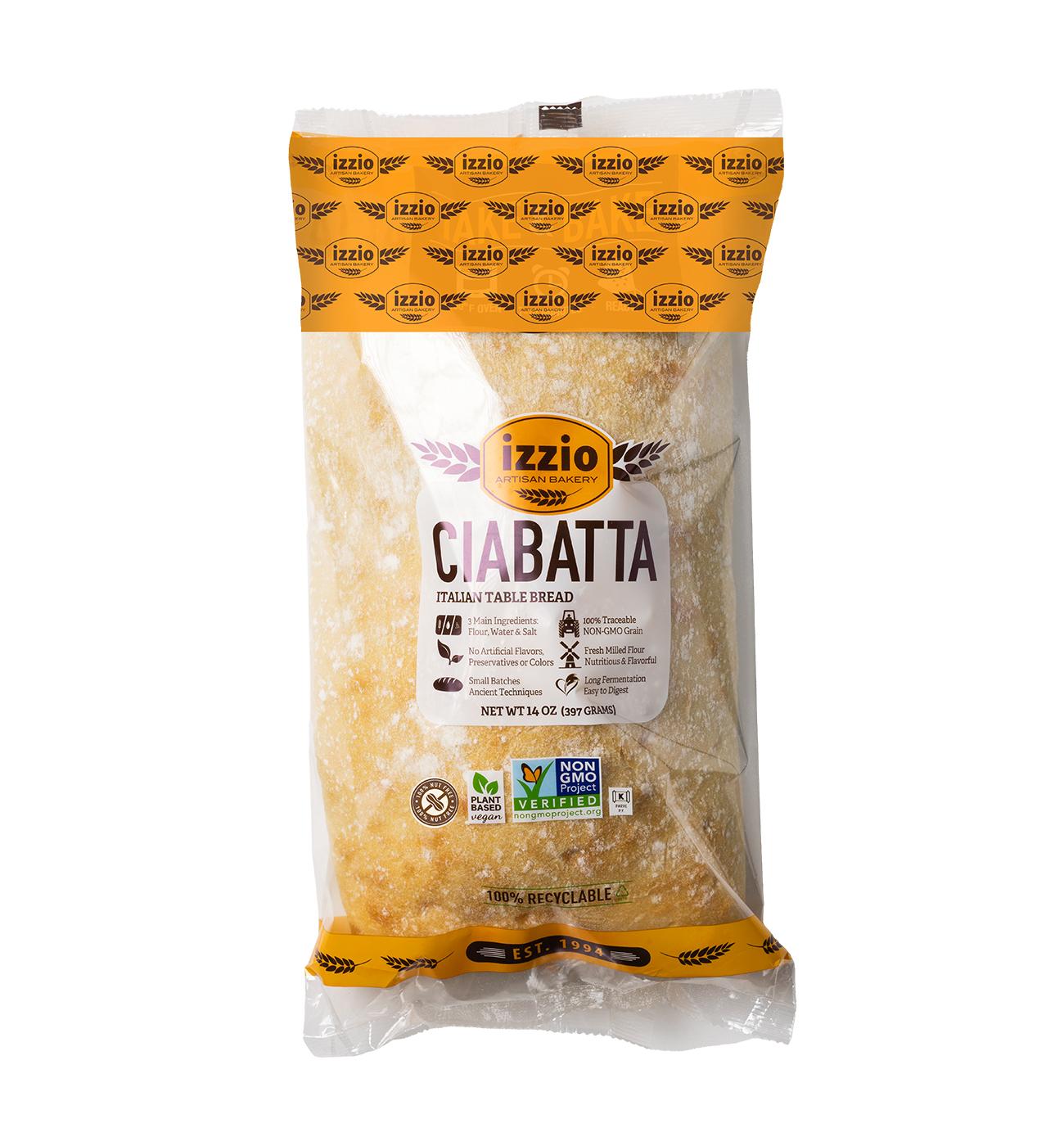 izzio Artisan Bakery Ciabatta Italian Table Bread Take & Bake; image 1 of 2