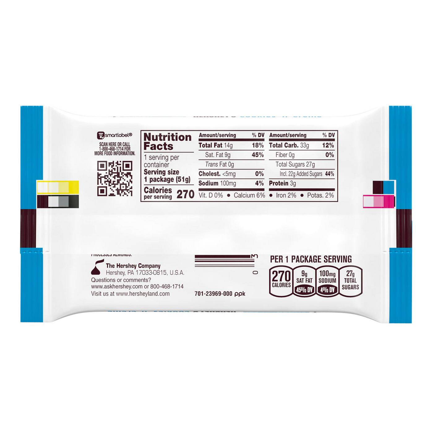 Hershey's Cookies 'n' Creme Snack Size Candy Bars, 4 pk; image 5 of 6