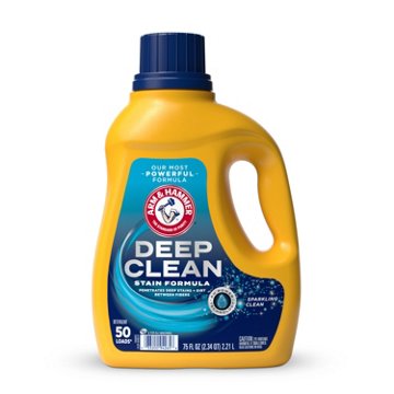 Arm & Hammer Deep Clean Sparkling Clean Laundry Detergent, 50 Loads