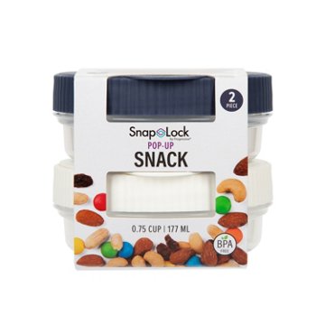 Progressive SnapLock Pop-Up Snack Containers, 2 pk