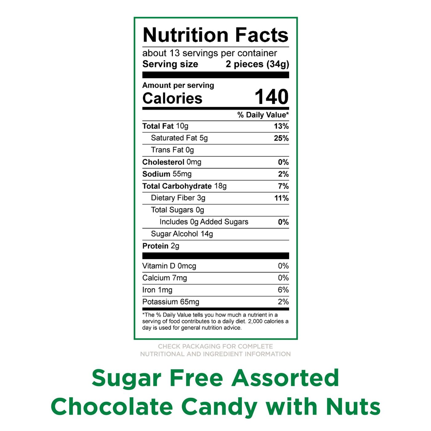 Russell Stover Sugar Free Assorted Chocolate Candy with Nuts; image 10 of 10
