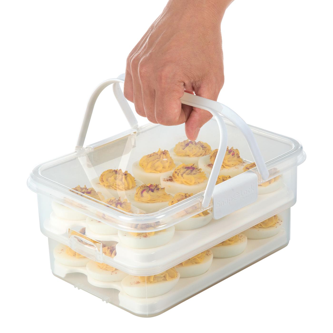 Progressive SnapLock Collapsible 24 Deviled Egg Carrier; image 6 of 8