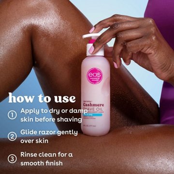 eos Shea Butter Cashmere Shave Oil - Fresh & Cozy, 6 oz
