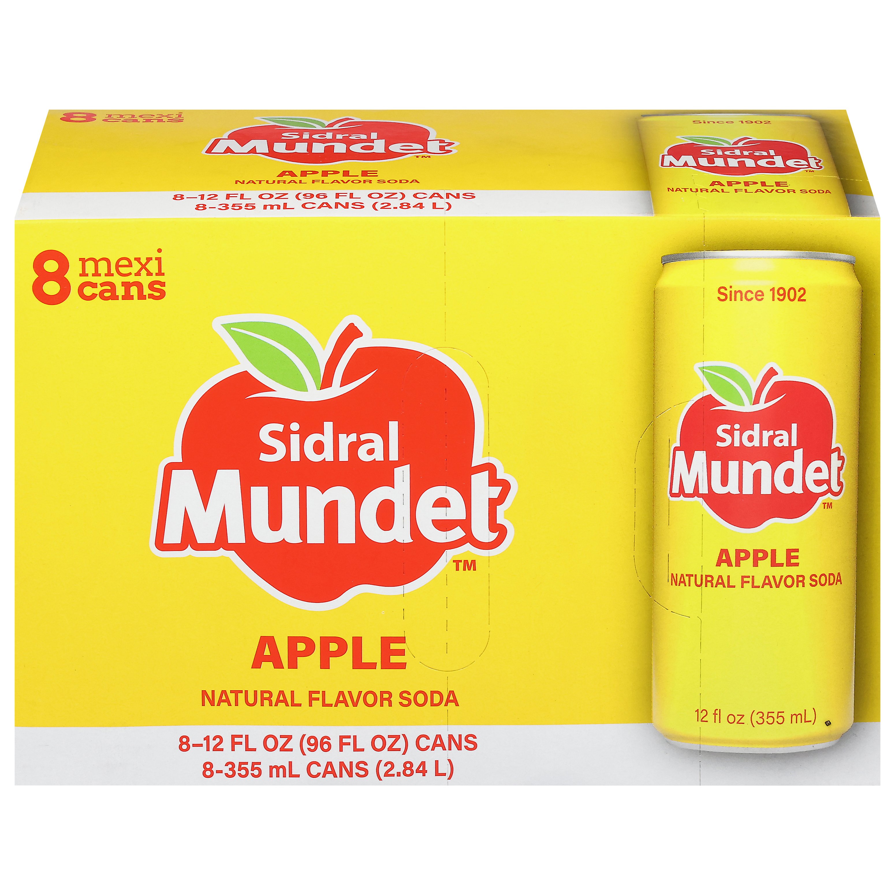 Jarritos Sidral Mundet Apple Soda 8 pk Cans - Shop Soda at H-E-B