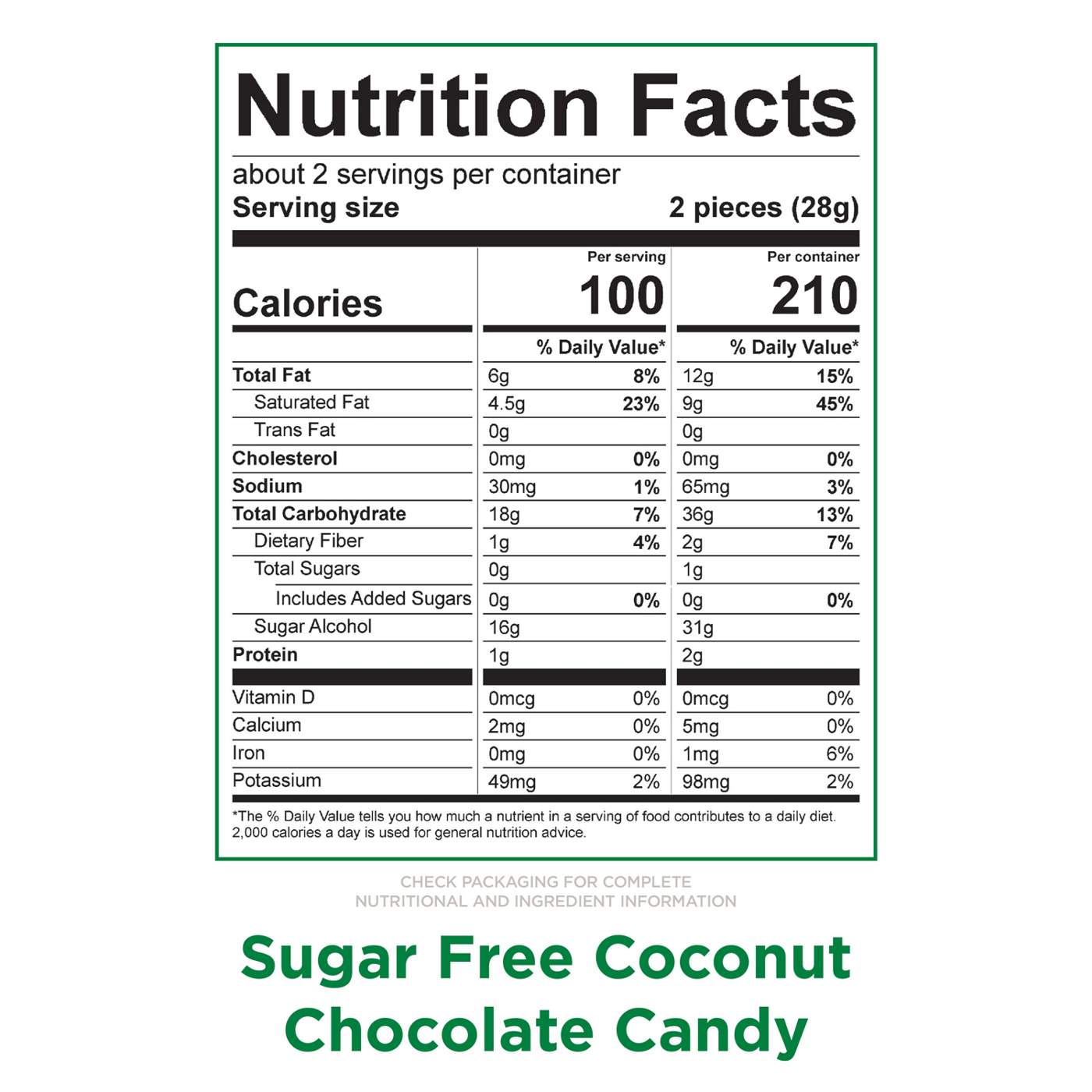 Russell Stover Sugar Free Coconut in Chocolate Candy; image 10 of 10