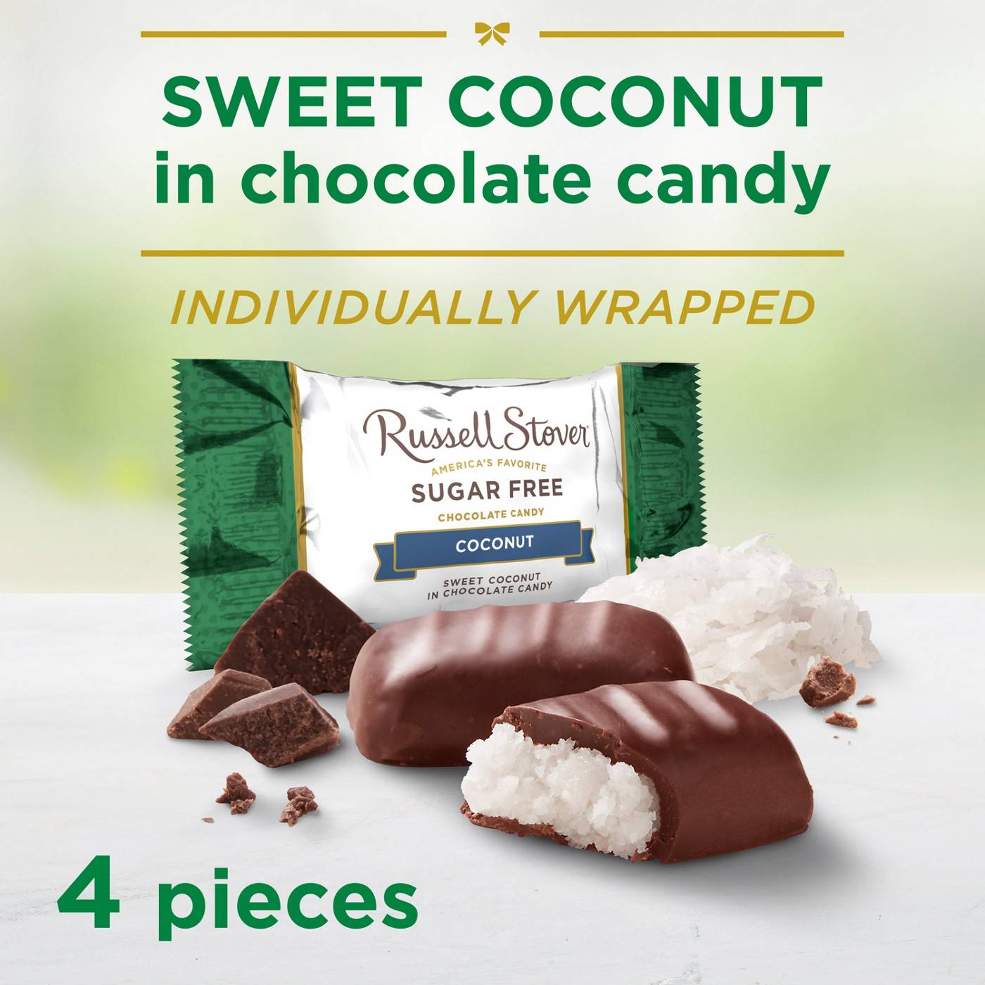 Russell Stover Sugar Free Coconut in Chocolate Candy; image 9 of 10