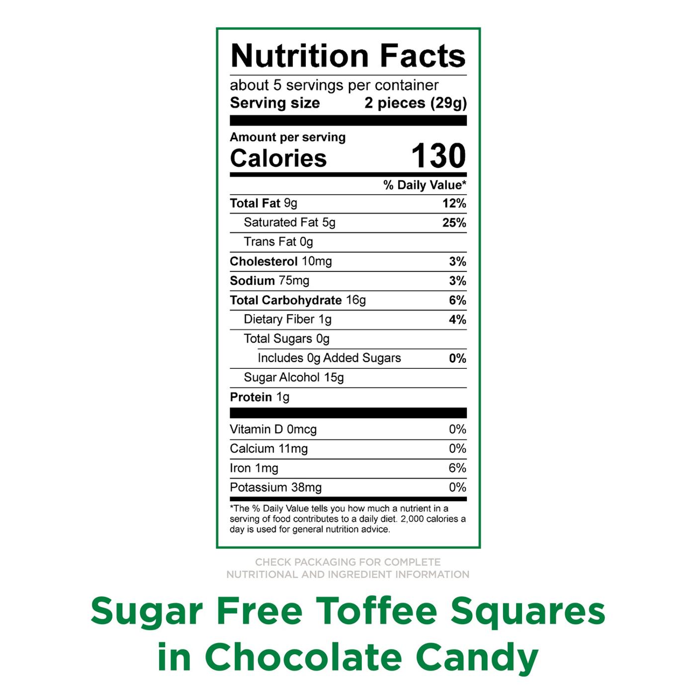 Russell Stover Sugar Free Toffee Squares in Chocolate Candy; image 7 of 10