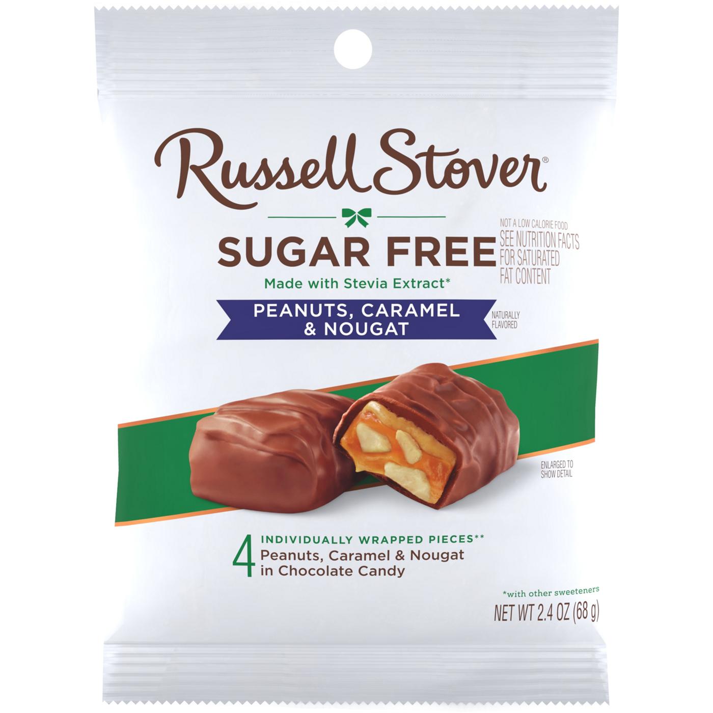 Russell Stover Sugar Free Peanut, Caramel & Nougat Chocolate Candy; image 8 of 10