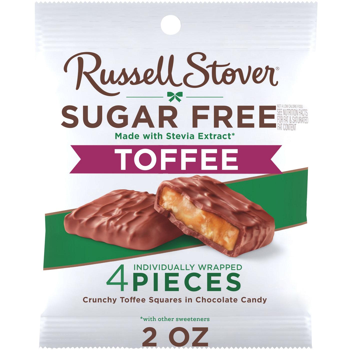 Russell Stover Sugar Free Toffee Squares in Chocolate Candy; image 1 of 10