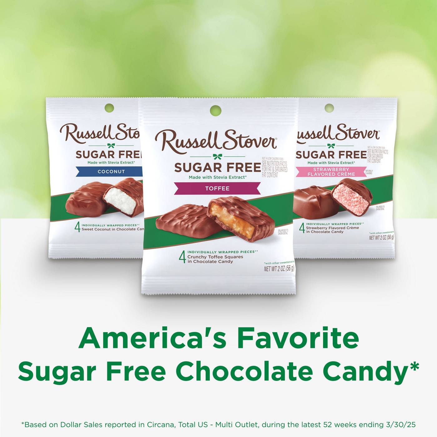 Russell Stover Sugar Free Toffee Squares in Chocolate Candy; image 3 of 10