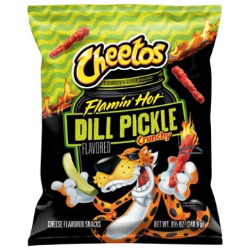 Cheetos Flamin' Hot Dill Pickle Crunchy Cheese Flavored Snacks