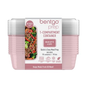 Bentgo Prep 1 Compartment Container - Blush Pink, 10 pk