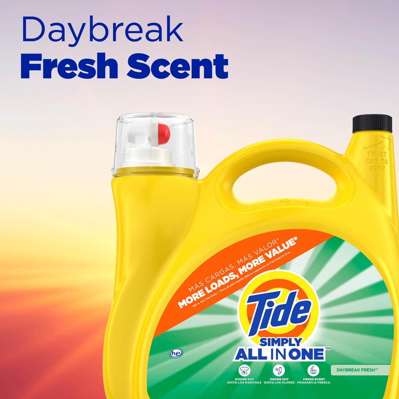 Tide Simply Clean All In One, 138 Loads - Daybreak Fresh; image 8 of 8