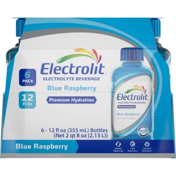 Electrolit Premium Hydration Drink - Blue Raspberry, 6 pk, 12 oz