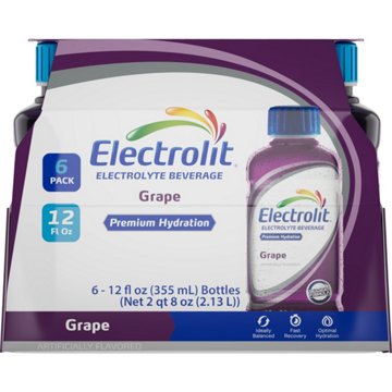 Electrolit Premium Hydration Drink - Grape, 6 pk, 12 oz