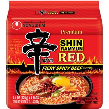 Nongshim Shin Ramyun Red Fiery Spicy Beef