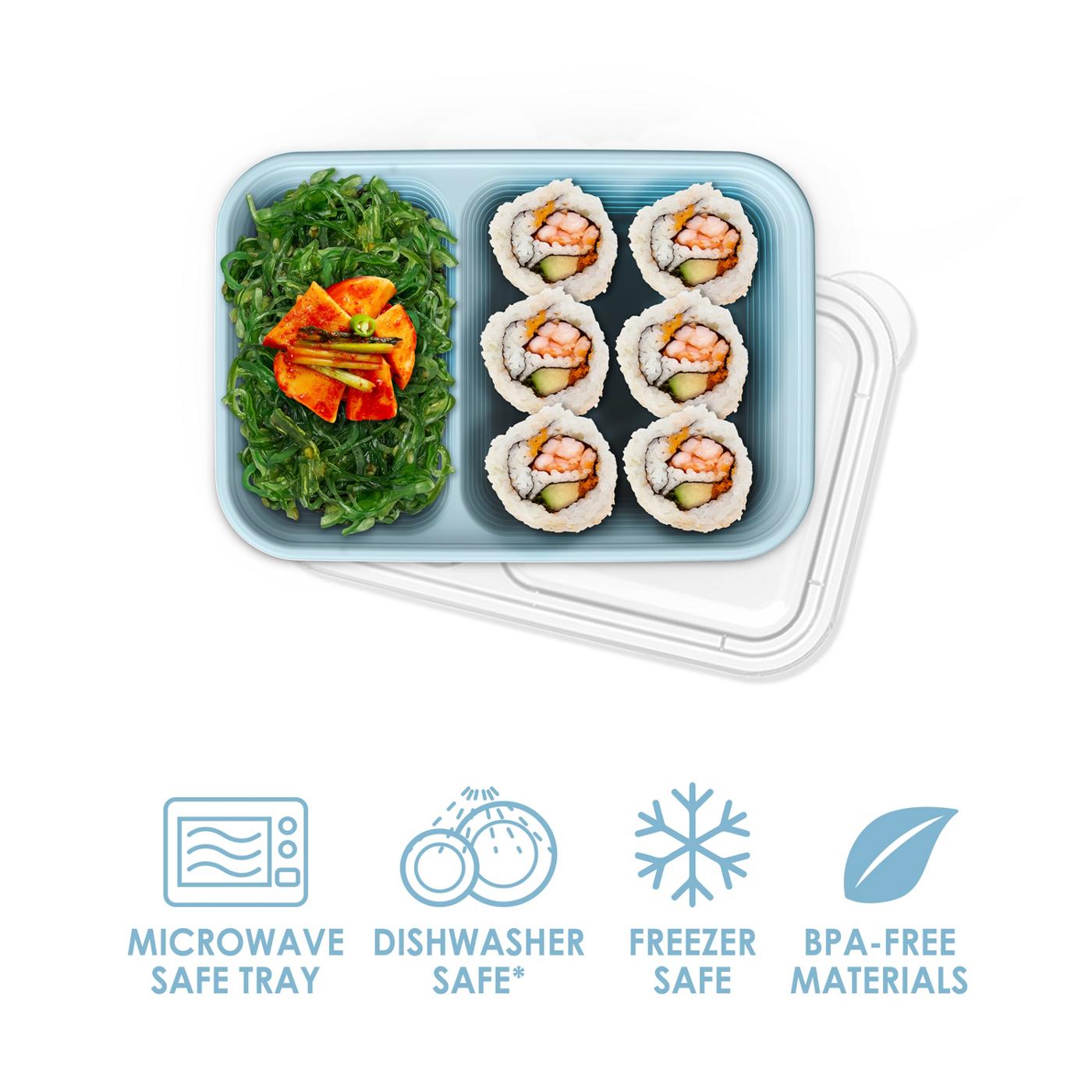 Bentgo Prep 2 Compartment Snack Container - Sky; image 3 of 8