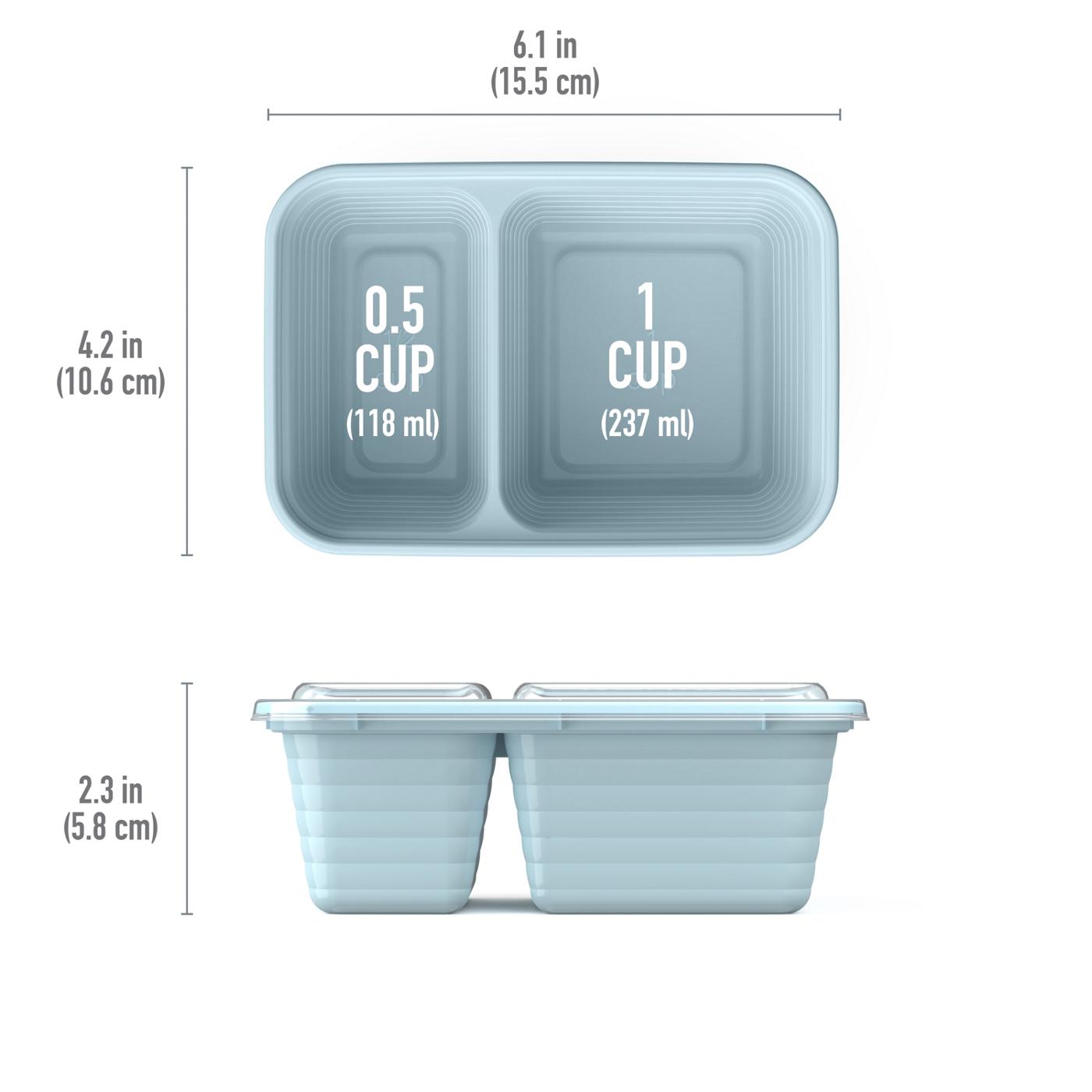 Bentgo Prep 2 Compartment Snack Container - Sky; image 6 of 8