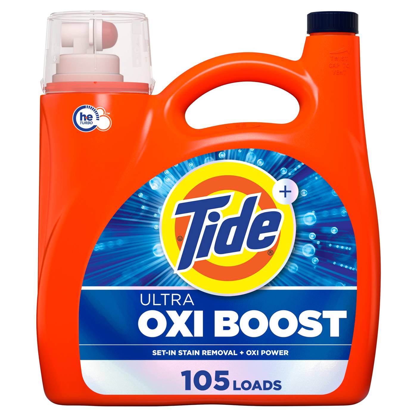 Tide Ultra Oxi Liquid Laundry Detergent, 105 Loads; image 1 of 10