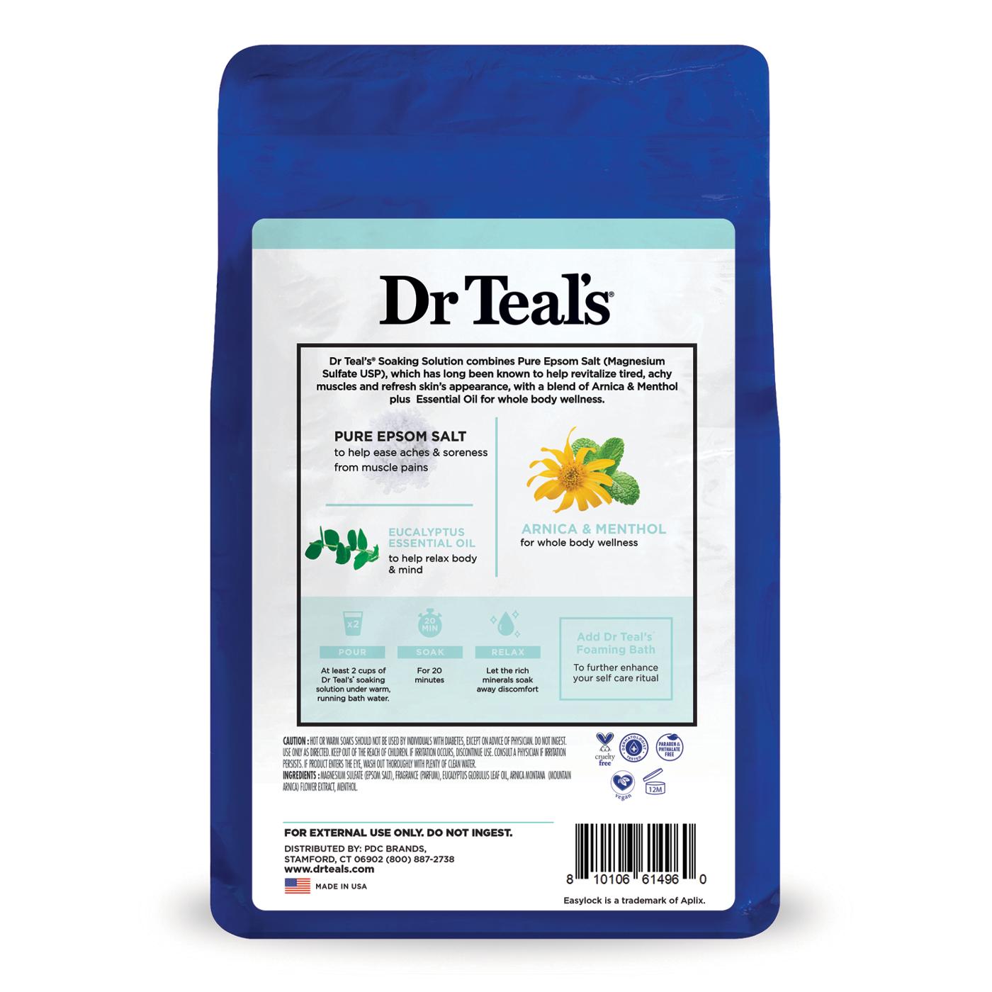 Dr Teal's Pure Epsom Salt Magnesium Soaking Solution - Arnica Body Relief; image 2 of 2