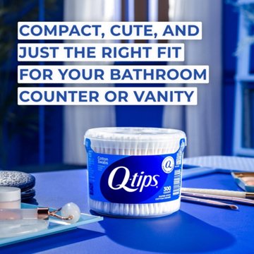 Q-tips Orginal Cotton Swabs Tub, 300 ct