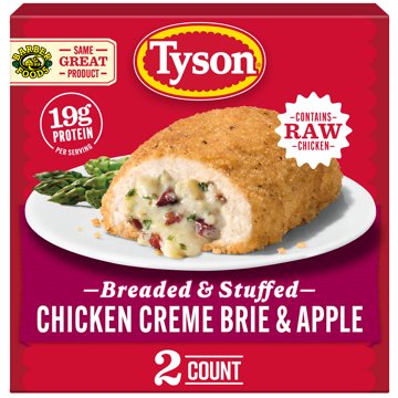 Tyson Frozen Stuffed Chicken Breasts Creme Brie Apple