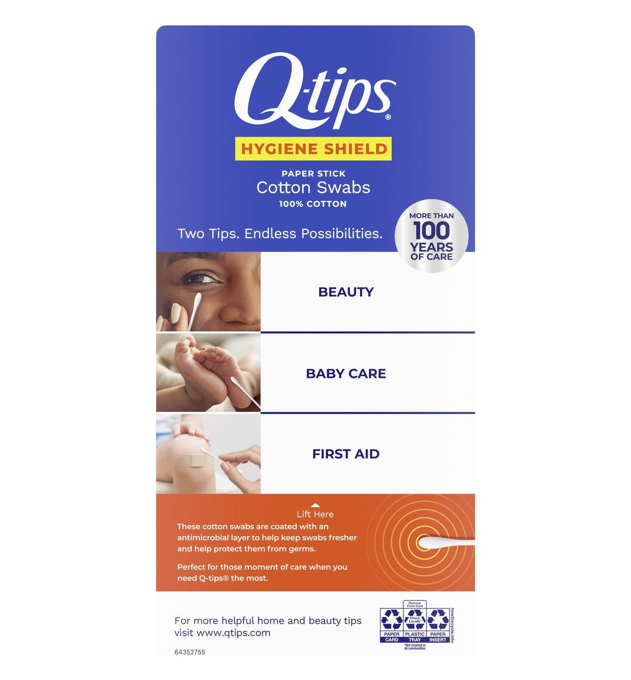 Q-tips Hygiene Shield Cotton Swabs; image 2 of 2