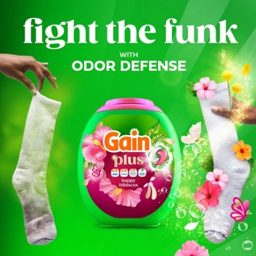Gain Super Sized Flings Laundry Detergent Pacs - Hibiscus Hula Scent, 45 ct