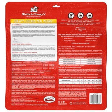 Stella & Chewy's Dog Freeze Dried Meal Mixers - Chicken, 18 oz