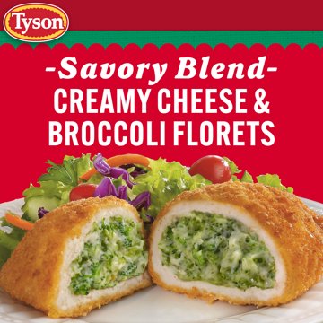 Tyson Frozen Stuffed Chicken Breasts Broccoli Cheese