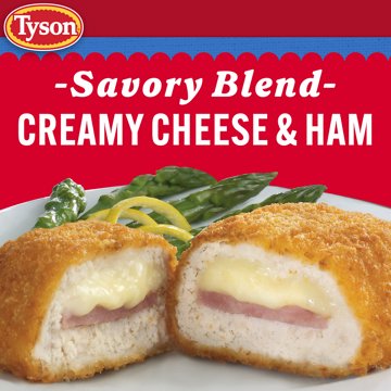 Tyson Frozen Stuffed Chicken Breasts Cordon Bleu