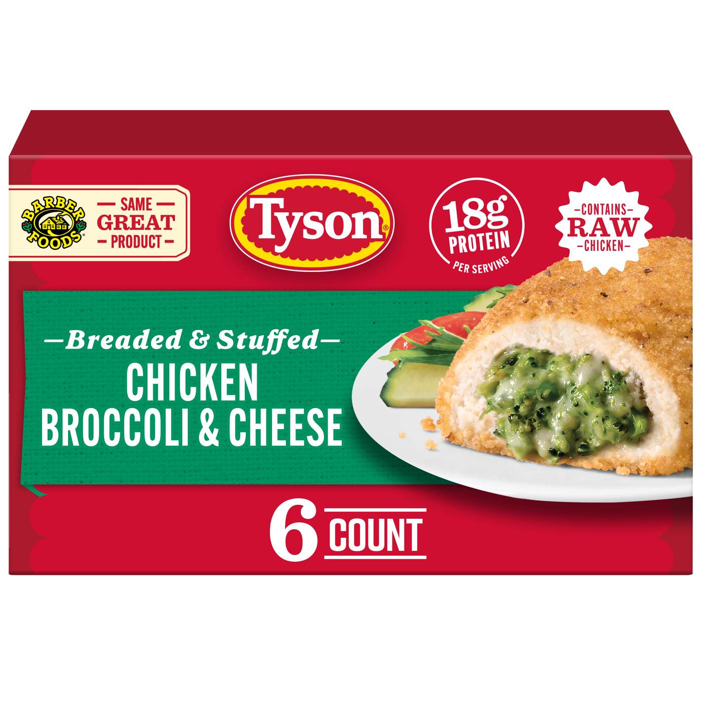 Tyson Frozen Stuffed Chicken Breasts Broccoli Cheese; image 1 of 7