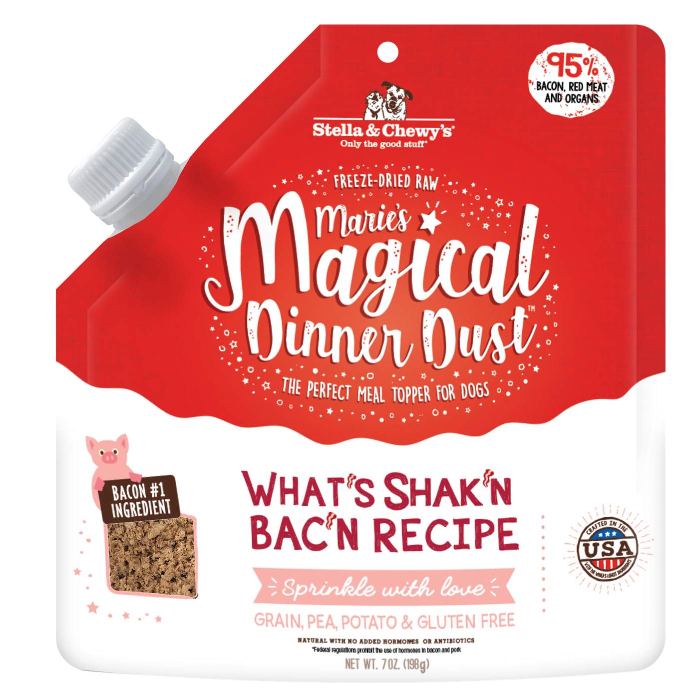 Stella & Chewy's Marie's Freeze-Dried Magical Dinner Dust Meal Topper - What's Shak'n Bak'n; image 1 of 2