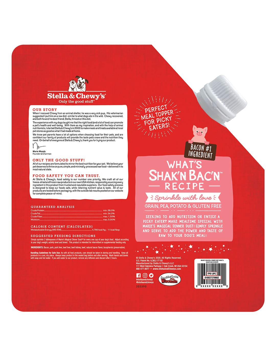 Stella & Chewy's Marie's Freeze-Dried Magical Dinner Dust Meal Topper - What's Shak'n Bak'n; image 2 of 2