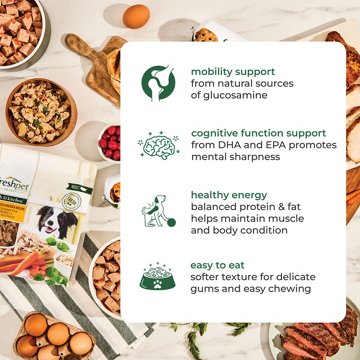 Freshpet Select Healthy & Natural Dog Food for Senior Dogs - Fresh Chicken Roll